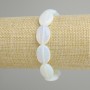 Bracelet Moonstone Opalite, diameter 18x13mm+-, length 18cm+- stretch