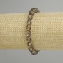 Bracelet Smoky Topaz multi-faceted, 7x7mm, length 18cm, stretch