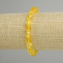 Bracelet Citrine Faceted, diameter 8x7mm +-, length 18cm +-, stretch