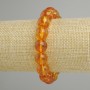 Bracelet Citrine smooth bead, diameter 12mm+-, length 18cm+- stretch