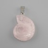 Shell Pendant Pink Rose Quartz 20x27x35mm+