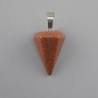 Pendant Pendulum Aventurine Golden Sand 28×20×14mm+