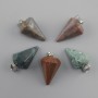 Pendant Pendulum Moss Agate 28x20x14mm+