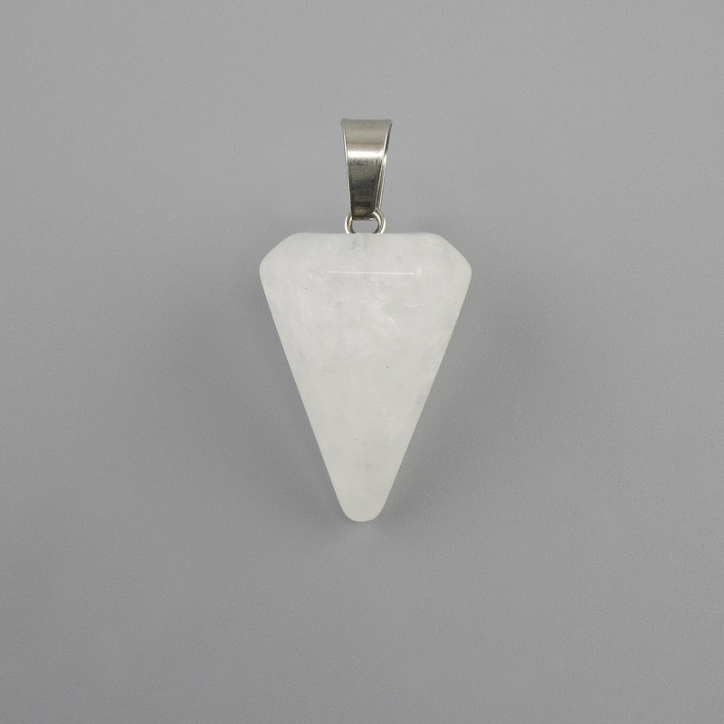 Pendant Pendulum Rock Crystal 28x20x14mm+