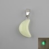 Pendant Moon Green Onyx Radiant Glow 11x18x5x28mm+