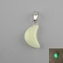 Pendant Moon Green Onyx Radiant Glow 11x18x5x28mm+