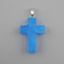 Pendant Cross Aquamarine 18x26x34mm+
