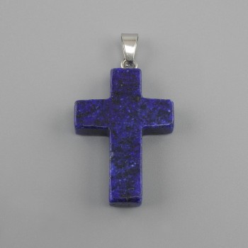 Cross Pendant in Lazurite 18×26×34 mm+