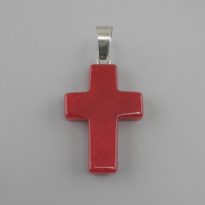 Pendant Cross Turmaline 18x26x34mm+