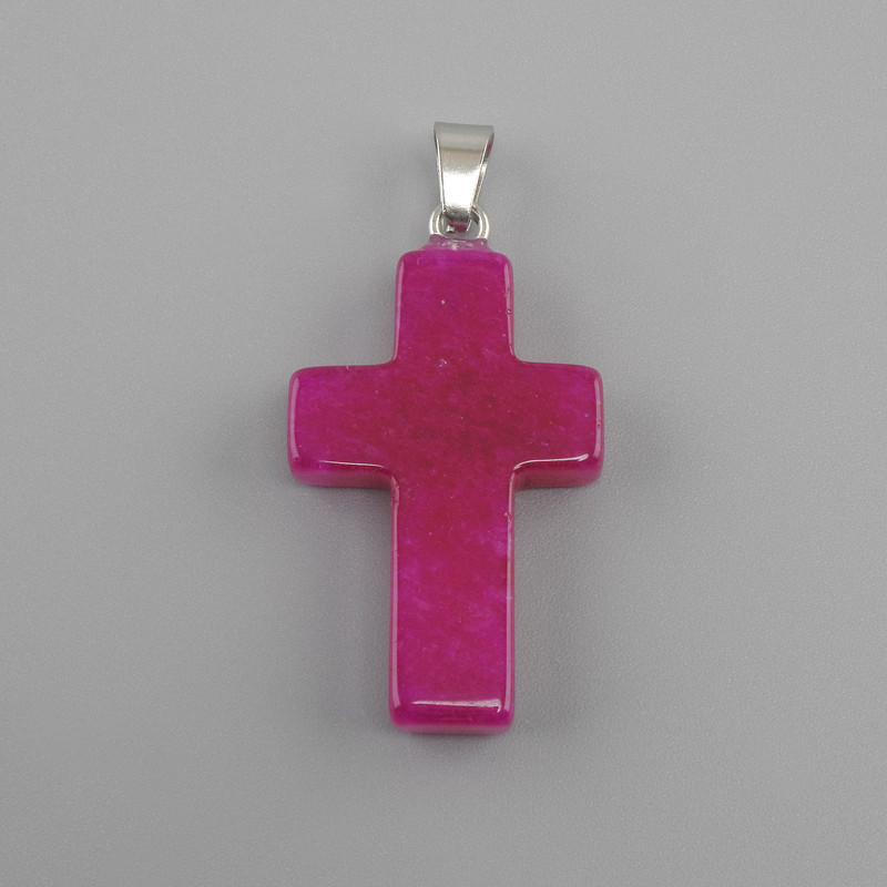 Pendant Cross Turquoise 18x26x34mm+