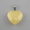 Pendant Heart Citrine 20x20x28mm+
