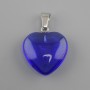 Pendant Heart of Tone-Tinted Glass 20x20x6x30mm+