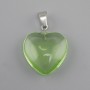 Pendant Heart Tone glass 20x20x6x30mm+