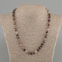 Tourmaline Beads, faceted cube, 6x6mm diameter, length 50mm± with clasp