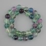 Fluorite Faceted Bead Ball 12mm diameter, 39cm necklace