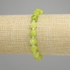 Chrysoprase Bracelet Olivine Faceted Diamond-shaped Beads, 7-8×7-7, 5mm+ bead 3mm+-, length 18cm+- Stretch