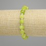 Chrysoprase Bracelet Olivine Faceted Diamond-shaped Beads, 7-8×7-7, 5mm+ bead 3mm+-, length 18cm+- Stretch