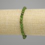 Diopside Bead Bracelet, faceted round beads 5mm ±, length 18cm ±, stretch