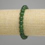 Chrysoprase bracelet smooth beads, 8mm diameter ±, length 18cm ± stretch