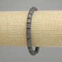 Bracelet Lava cylinder, diameter 6×6mm ±, length 18cm ± stretch