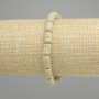 Bracelet Lava cylinder, diameter 10×6mm±, colour green, length 18cm ± stretch