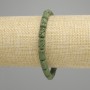 Lava Bracelet Cylinder, diameter 10×6mm ±, colour green, length 18cm ± stretch
