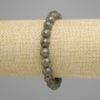 Pyrite Beaded Sphere Bracelet, 8mm diameter ±, 18cm length ± (stretch)