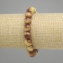 Tiger's Eye Bracelet (individual) smooth bead, diameter 10mm, length 18cm, stretchy