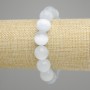 Cat's eye bead bracelet, smooth round beads, diameter 13.5mm ±, length 18cm ±, stretch
