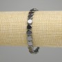 Hematite Coin Bracelet 8mm+-, stretch length 18cm+-