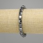 Hematite bracelet with multi-cut beads 8x7mm +-, length 18cm +- stretch