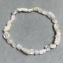Bracelet Mountain Crystal Faceted 6-10×4-7 mm +-, length 18 cm ± stretch