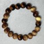 Tiger's Eye Bead Bracelet 10mm Round Beads, Stretch, 18cm