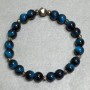 Tiger's Eye Bead Bracelet 8mm Round Beads +-, length 18cm +- stretch