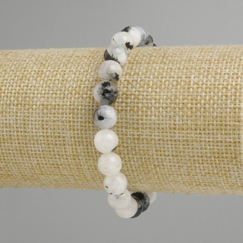 Adularia Bead Stretch Bracelet 10.5mm, diameter, length 18 cm