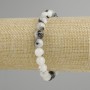 Adularia Bead Stretch Bracelet 10.5mm, diameter, length 18 cm