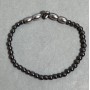 Hematite Bead Bracelet 4mm +/- round 8×6mm, stretch length 18cm +/-