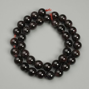 Garnet beads ball, diameter 9.5mm±, thread length 39cm±