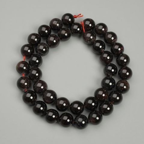Garnet beads ball, diameter 9.5mm±, thread length 39cm±
