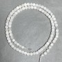 Adularia Beads Faceted Cube 4×4 mm on Thread, 38 cm length