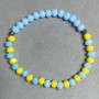 Bracelet Czech Crystal Faceted Rondelle 6x5mm +-, length 18cm +- elastic