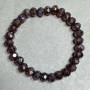 Bracelet Czech Crystal Faceted Rondelle 8x6mm +-, length 18cm +- stretch