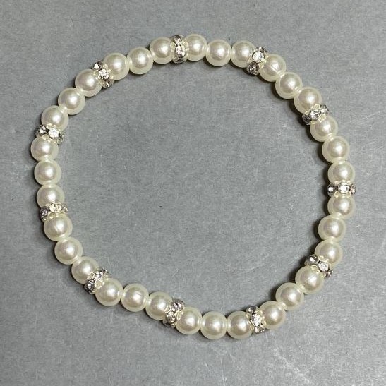 Mallorca Bead Bracelet 6 mm, stretch, 18 cm