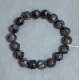 Labracite Faceted Bead Bracelet 10mm, 18cm stretch