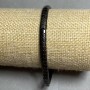 Hematite Bracelet Zigzag Wave, 5x4mm, stretch band, 18cm long