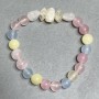 Morganite Bead Bracelet 8mm+ natural Citrine Faceted 9-12x5-7mm+-, length 18cm+- stretch