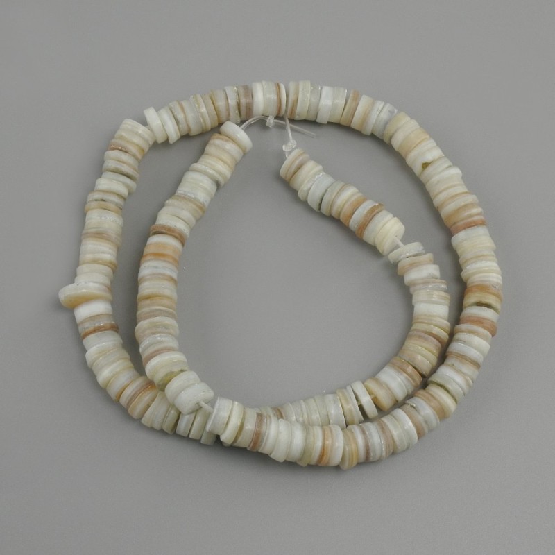Shell beads Scarabaca? scarfs? rondelle? wait