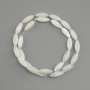 Mother-of-pearl Rice Beads, 15×6 mm, 39 cm string on thread