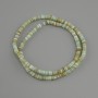Scarfarka mother-of-pearl rondelle beads, 4x1.5–2 mm, 38 cm long on thread
