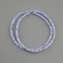 Mother-of-Pearl Scarfarca Beads Rondelle, diameter 4×1.5-2mm, length 38cm ± on fishing line